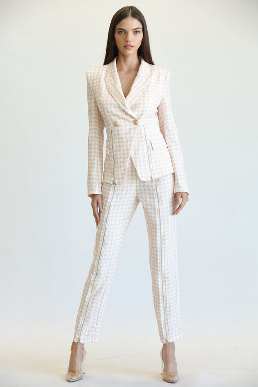 Nude Hound Patterened Two Piece Suit