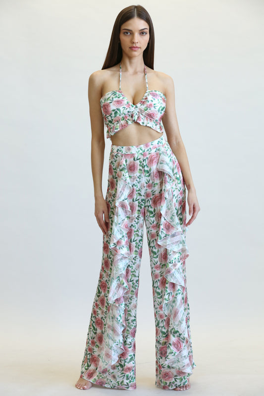 Multi Rose Matching Two Piece